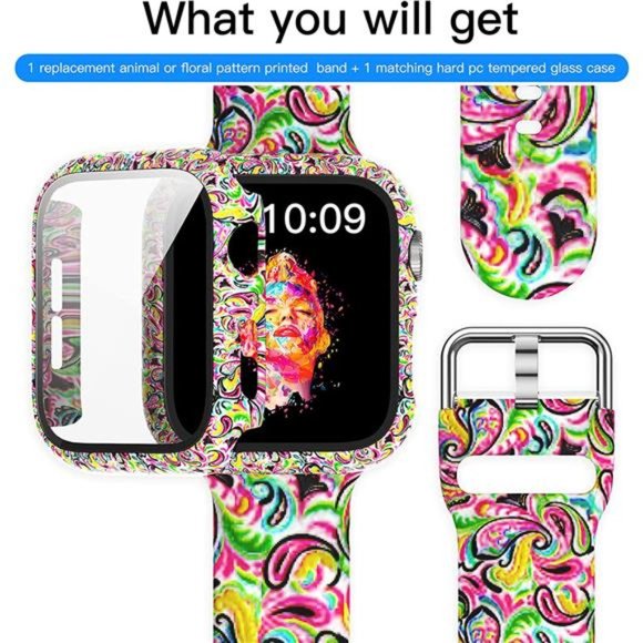 Compatible with Apple Watch Band 44mm Women with Screen Protector Case main image 4